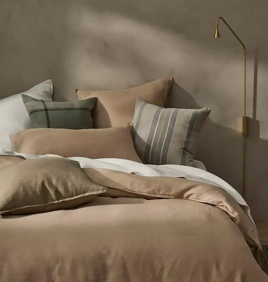 Ravello linen flat sheet white