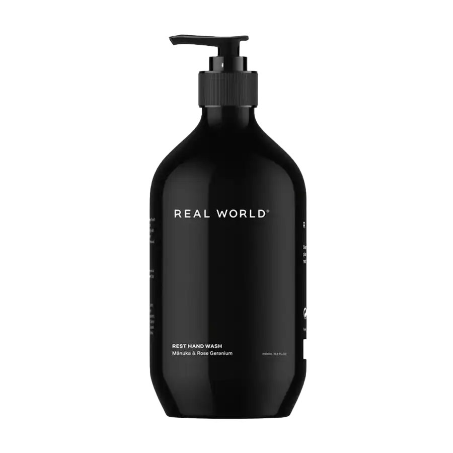 Real World hand wash mānuka & rose geranium 500ml