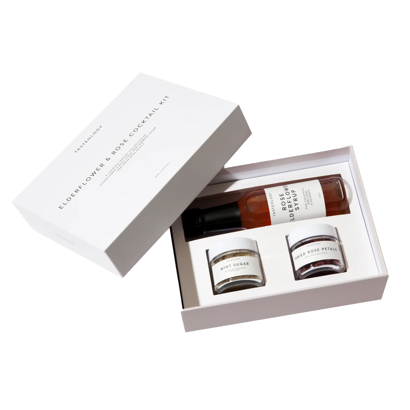 Tasteology rose & elderflower cocktail kit