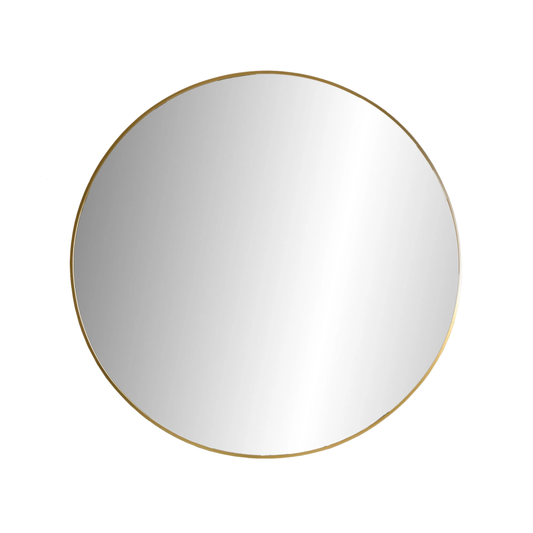 Circular mirror brass 50cm