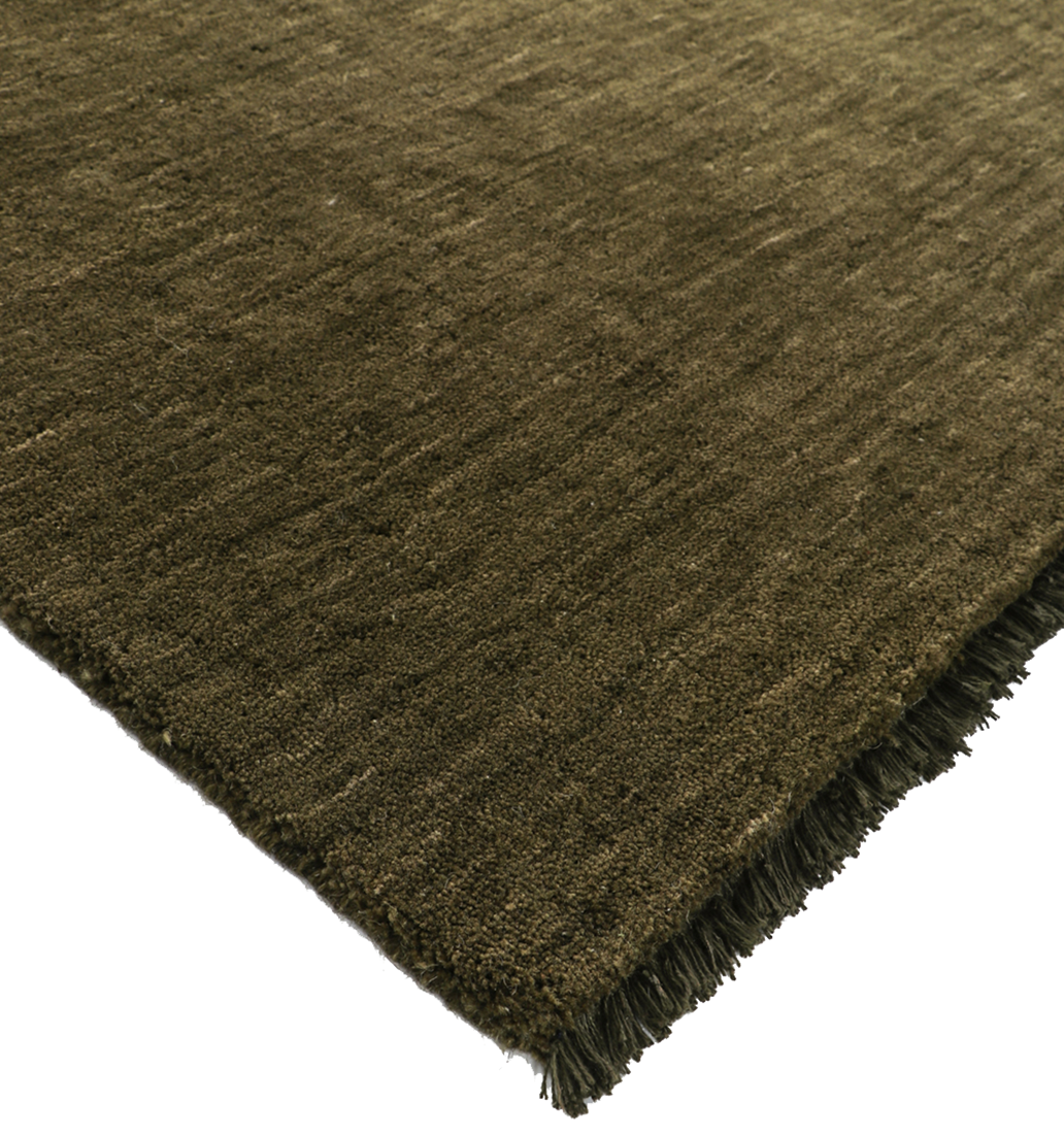Sandringham wool floor runner moss 90 x 500cm