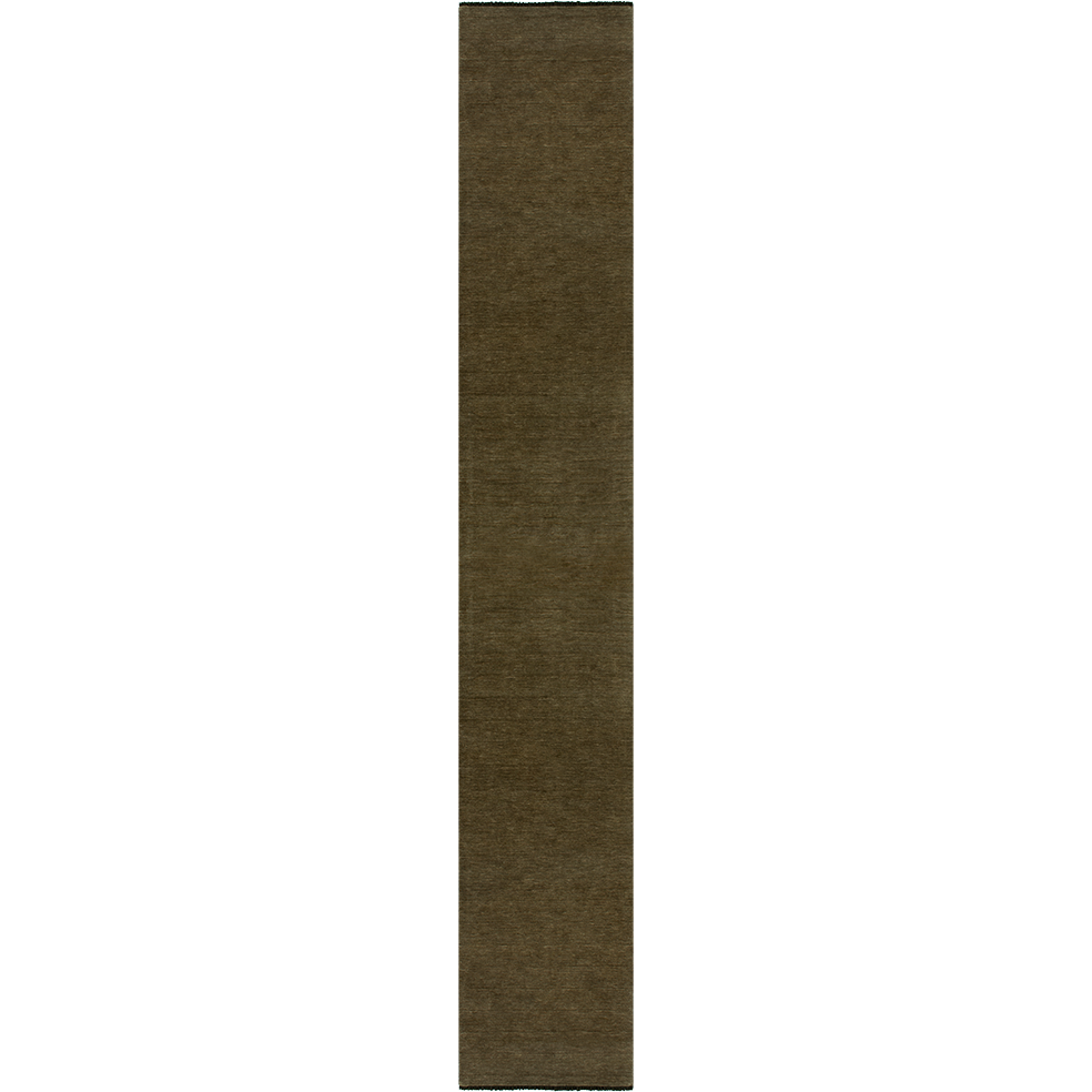 Sandringham wool floor runner moss 90 x 500cm