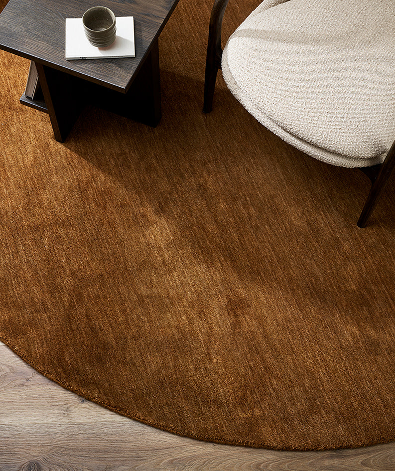 Round Rug Nz Sandringham round NZ wool rug pecan 250cm – green with envy nz