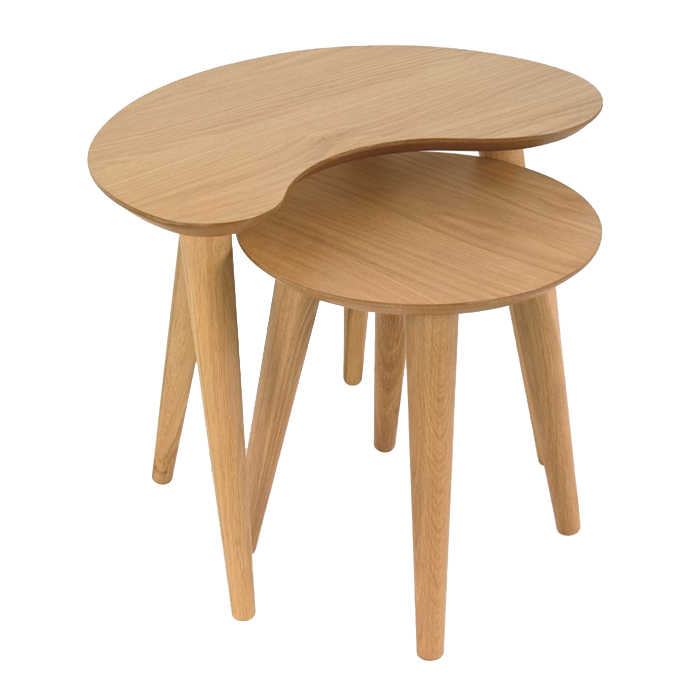 Scandi style nesting side tables