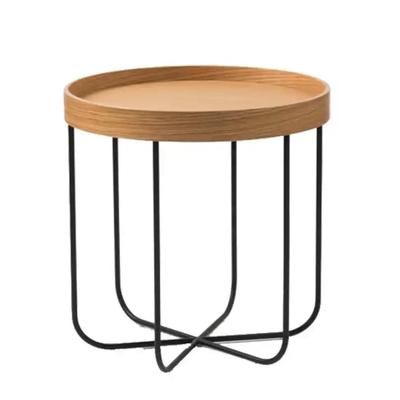 Segment plywood side table 45cm