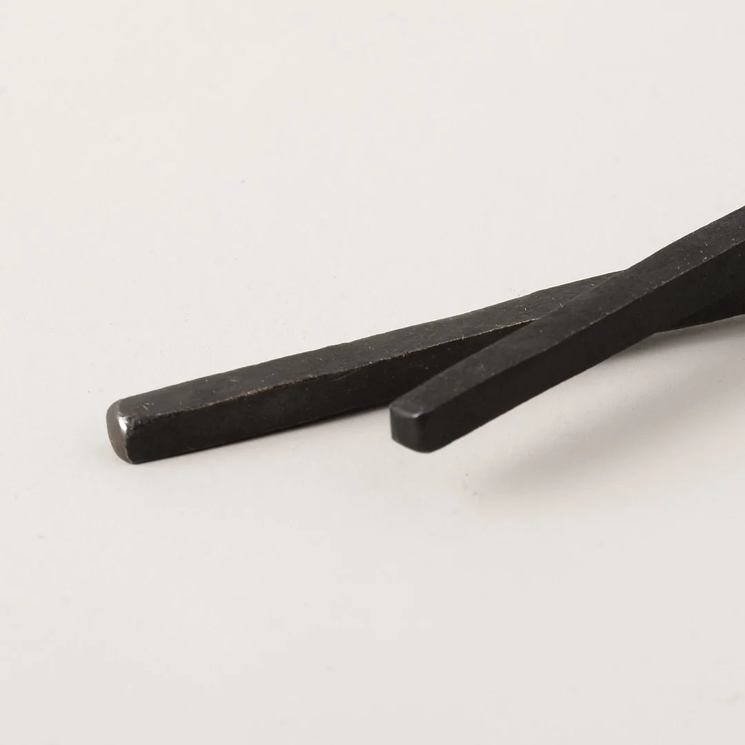 Handmade mini iron salad servers 20cm black