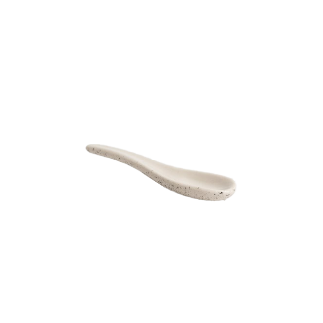 Ceramic spoon 10cm bone