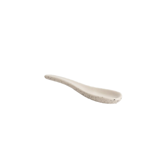 Ceramic spoon 10cm bone