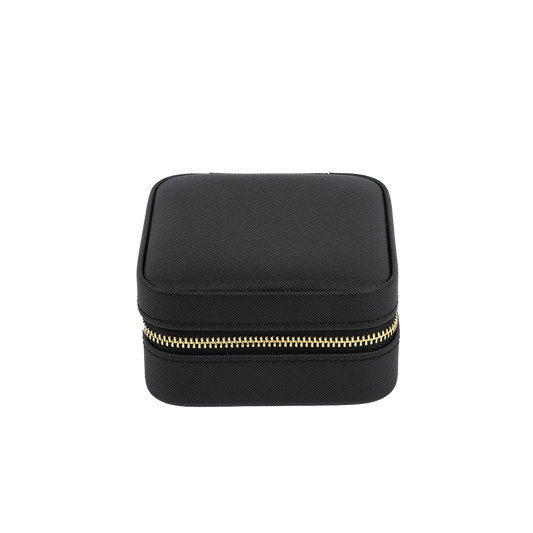 Small square jewellery box black