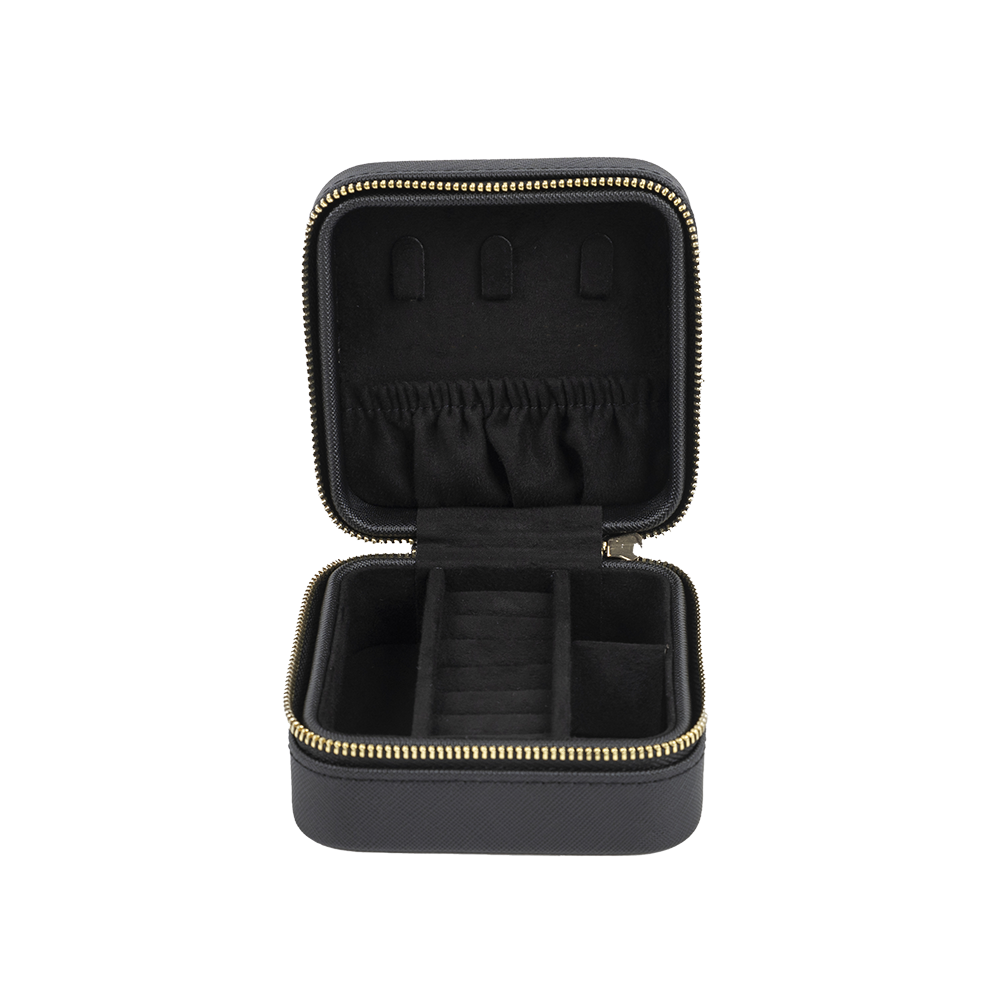 Small square jewellery box black