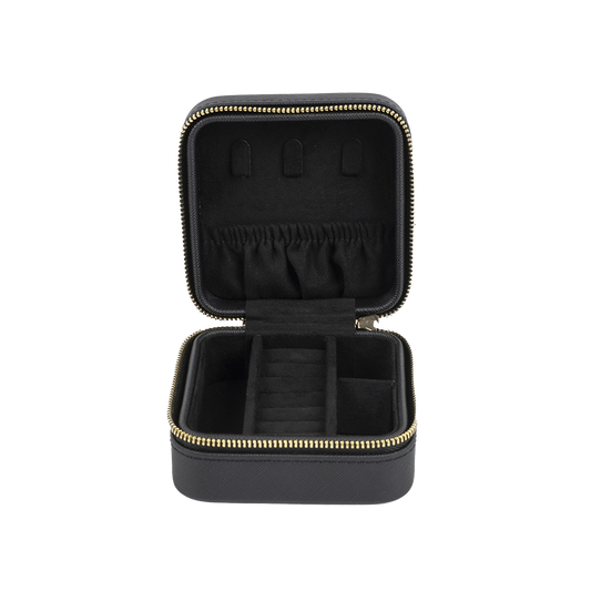 Small square jewellery box black