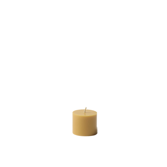 Pillar candle 3.5cm honey