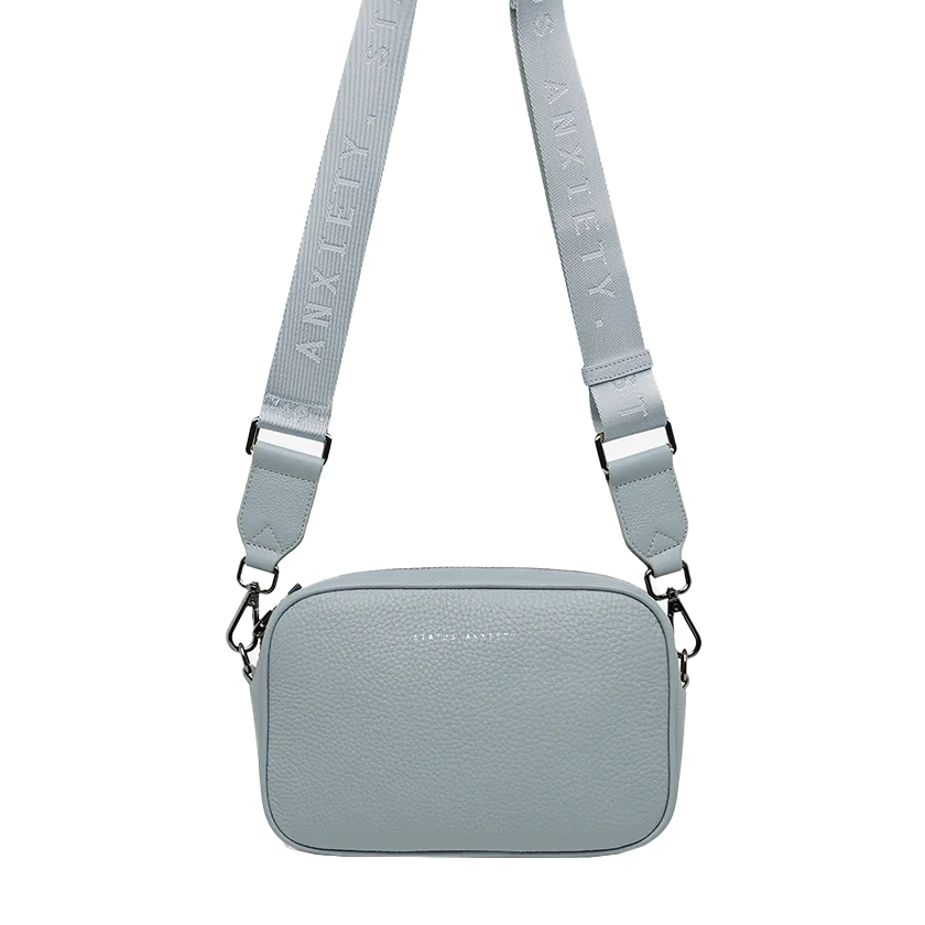 Plunder shoulder bag wide strap powder blue