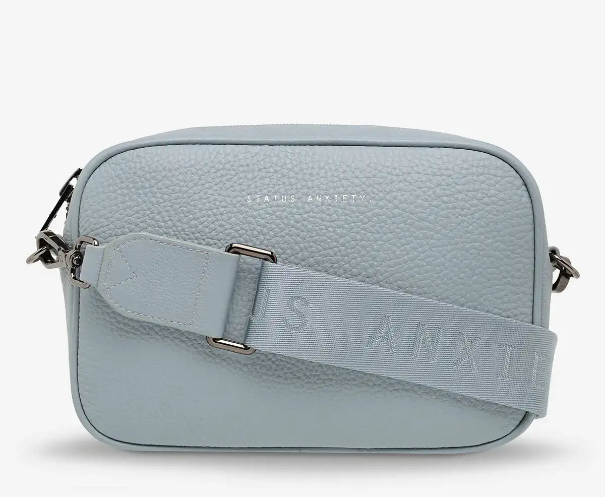 Plunder shoulder bag wide strap powder blue