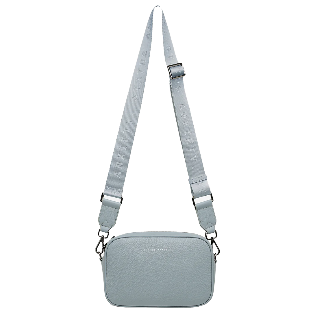 Plunder shoulder bag wide strap powder blue