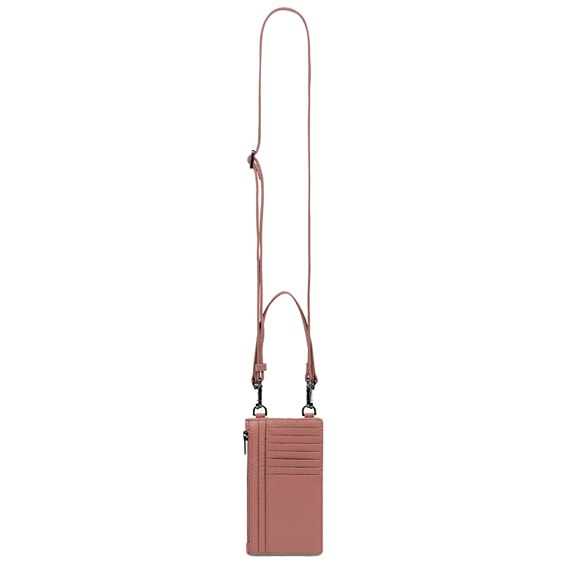 Voyager phone holder bag dusty rose