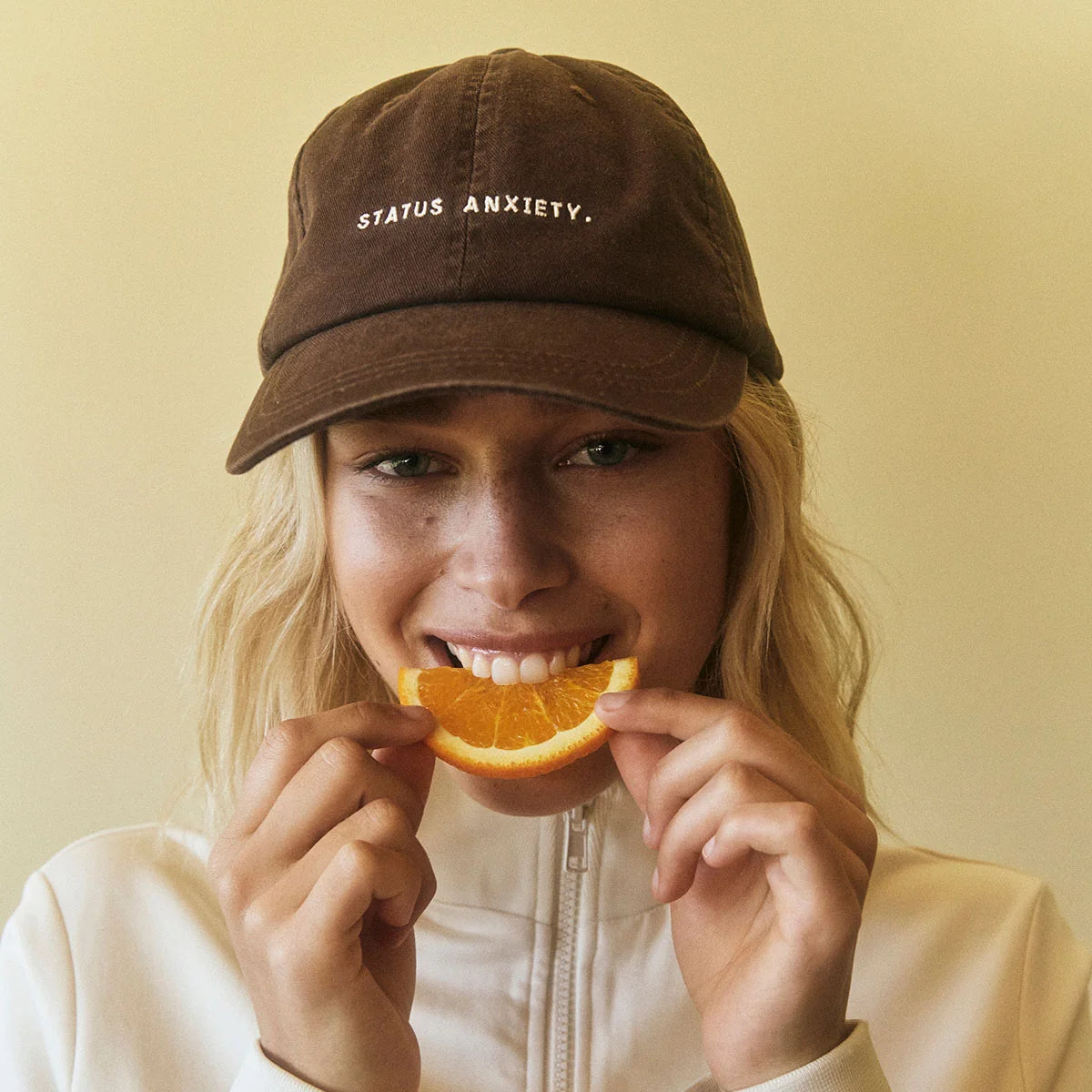 Status Anxiety cotton cap bark