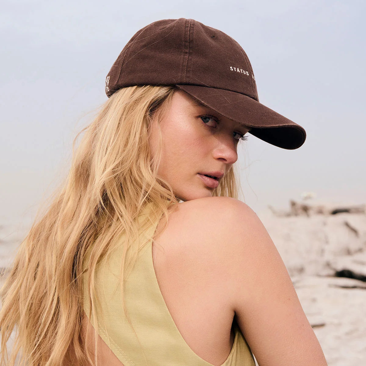 Status Anxiety cotton cap bark
