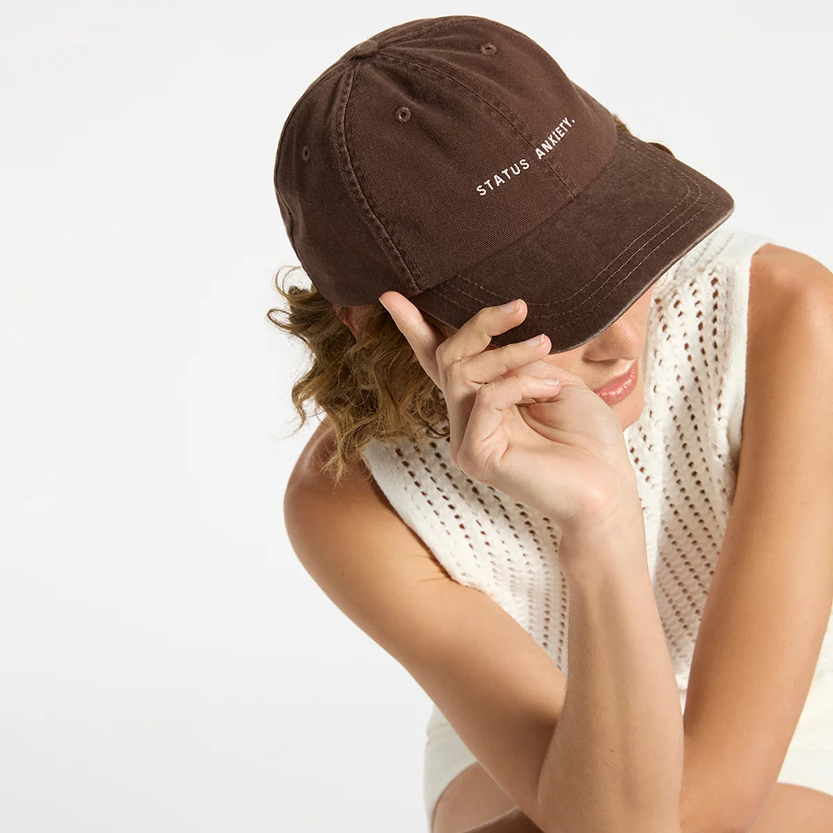 Status Anxiety cotton cap bark