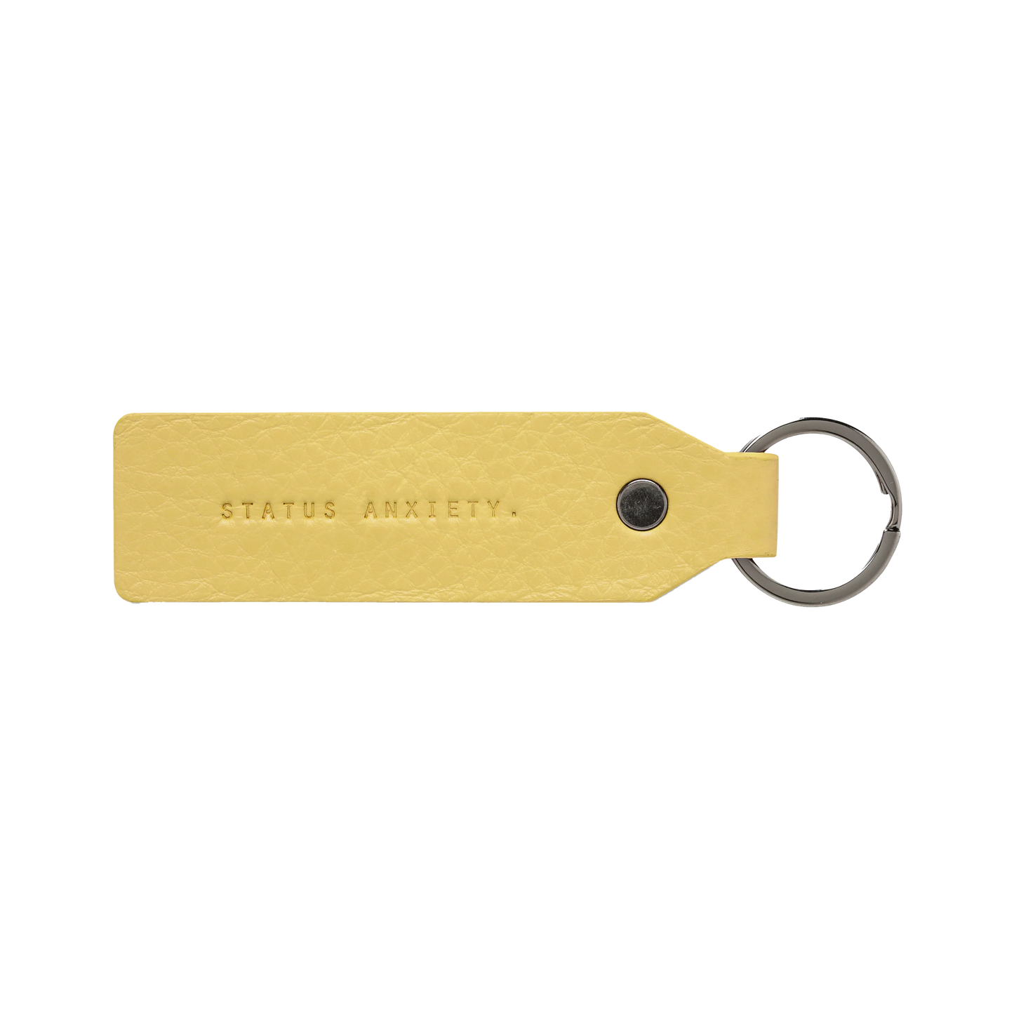 Make your move leather keyring buttermilk
