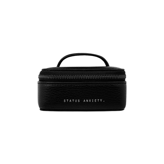 Heartbreaker leather jewellery box 10cm black