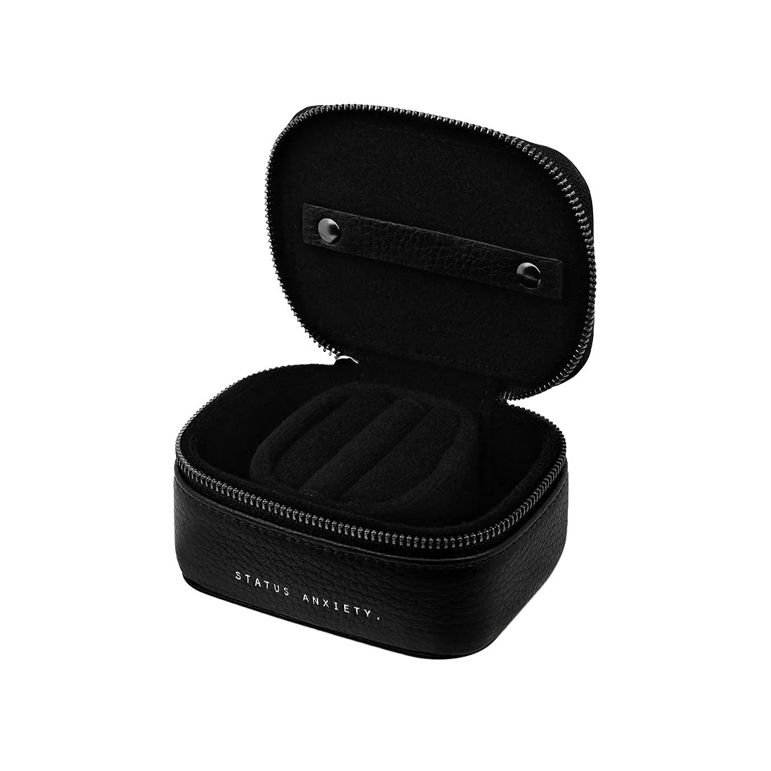 Heartbreaker leather jewellery box 10cm black