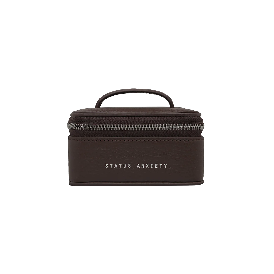 Heartbreaker leather jewellery box 10cm cocoa