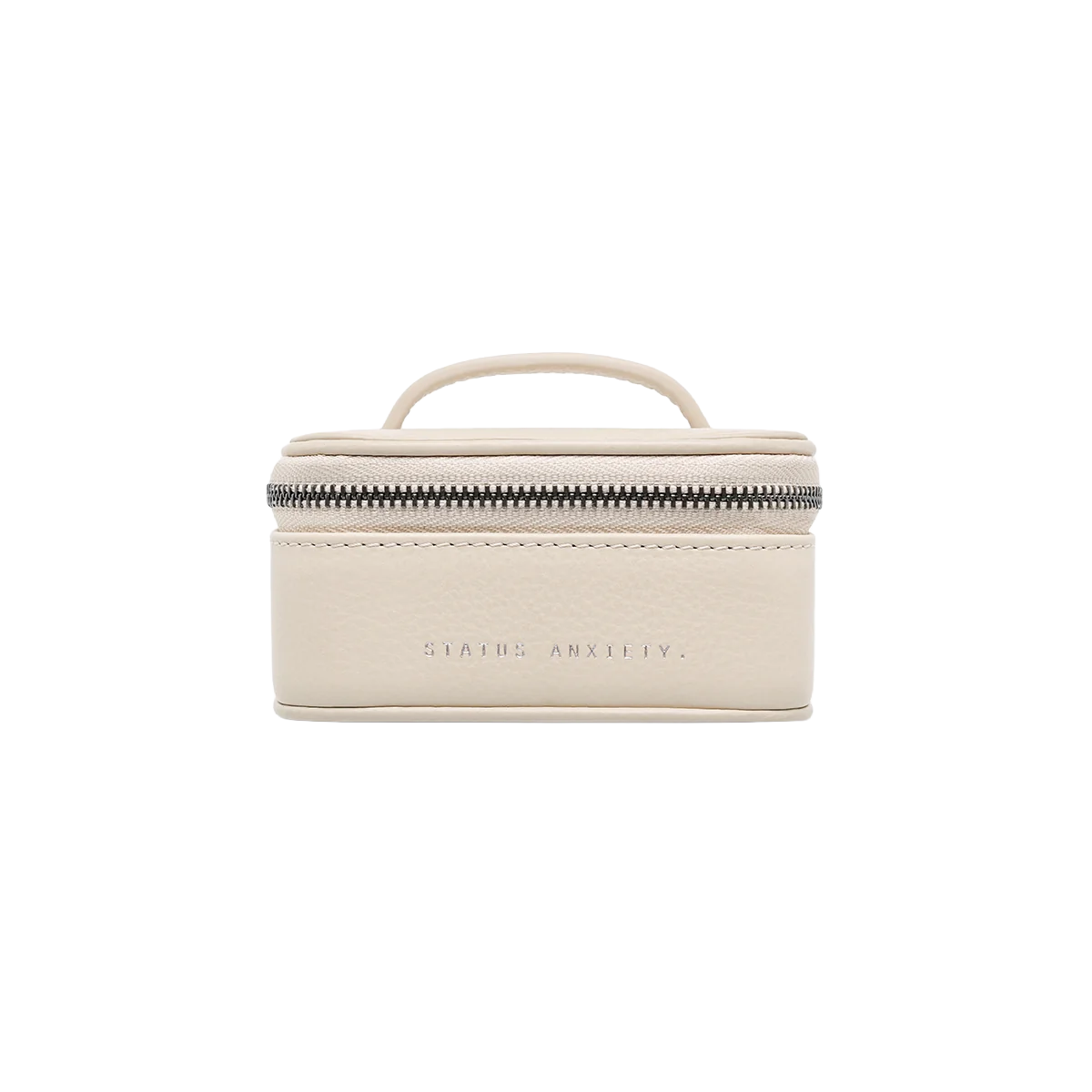 Heartbreaker leather jewellery box 10cm oat