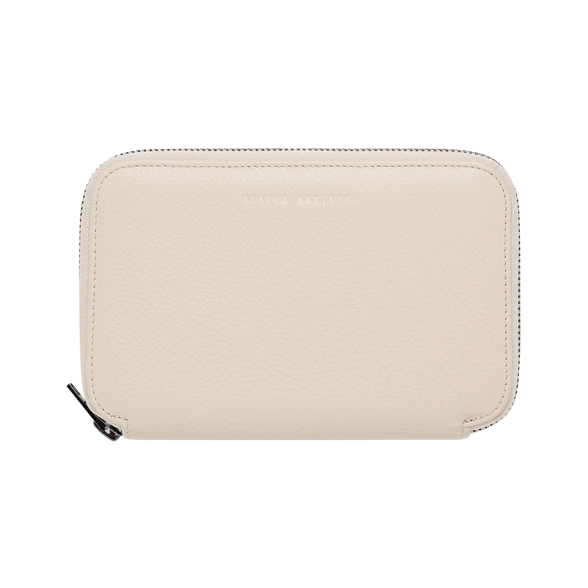 Nowhere to be found leather passport wallet oat