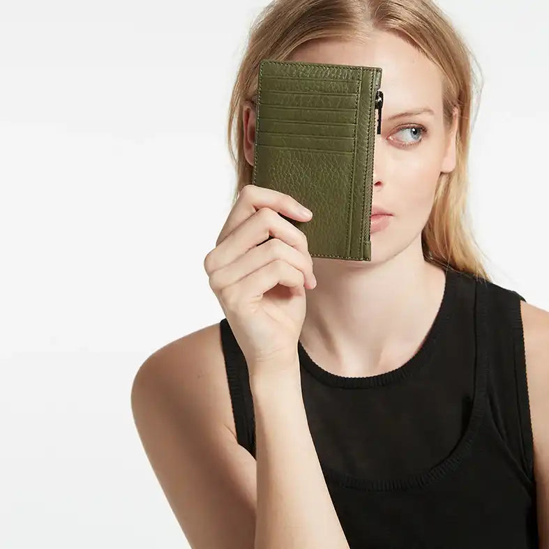 Avoiding things compact wallet khaki