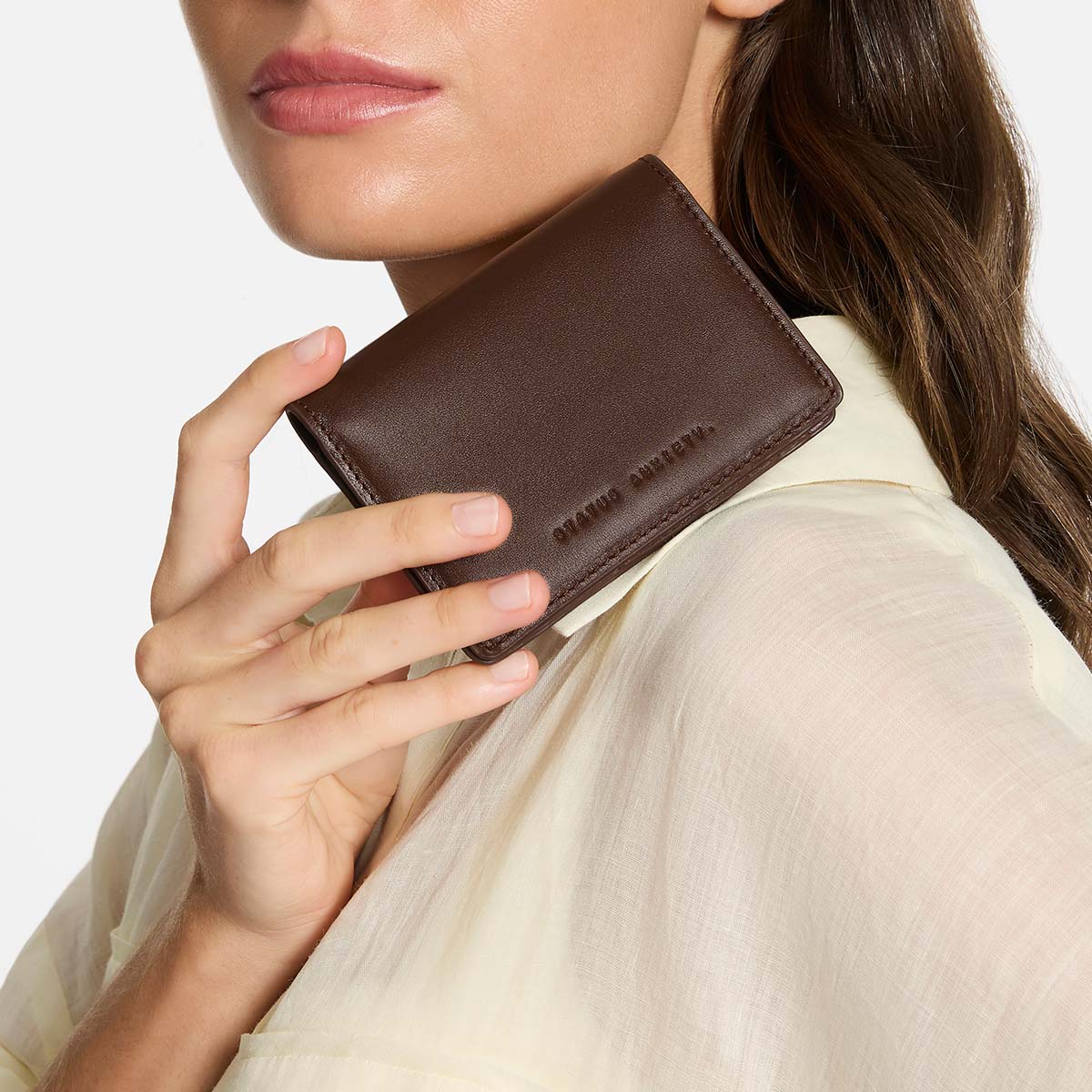 Easy does it nappa leather wallet cocoa