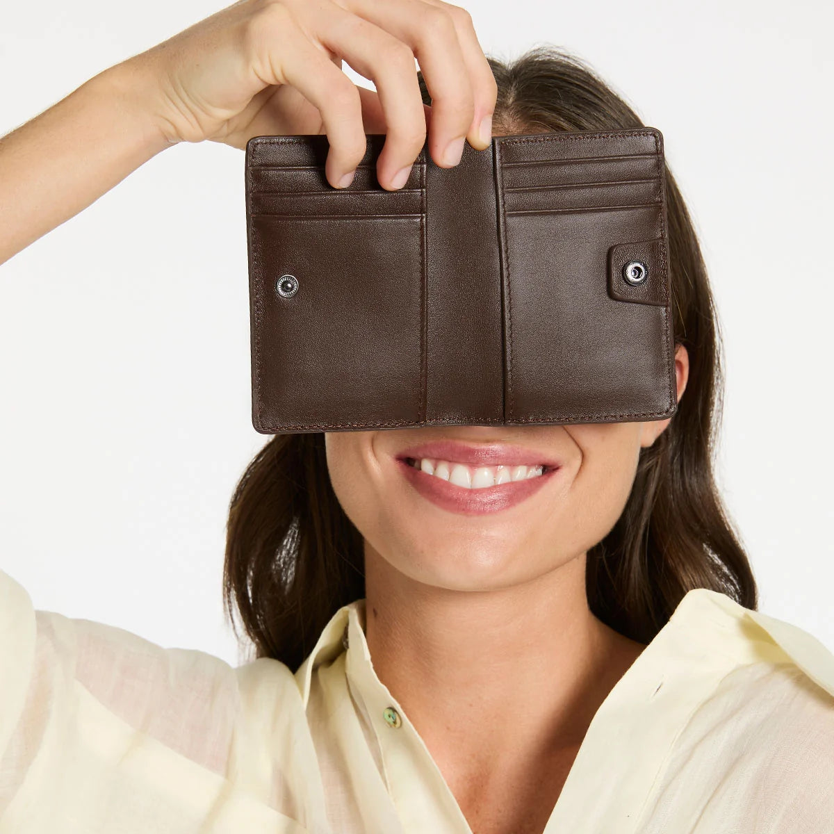 Easy does it nappa leather wallet cocoa