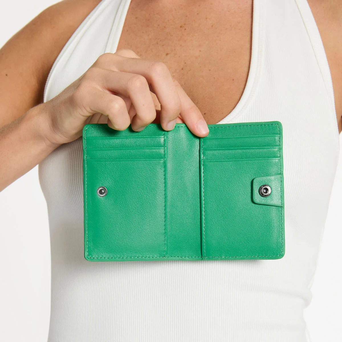 Easy does it nappa leather wallet emerald