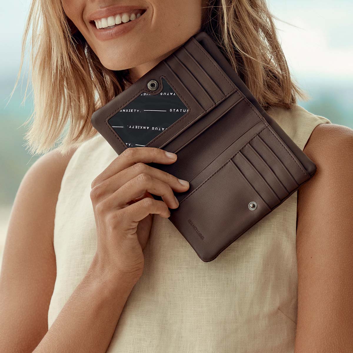Is now better nappa leather wallet cocoa