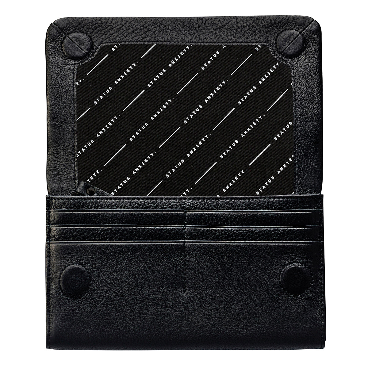 Remnant leather wallet black