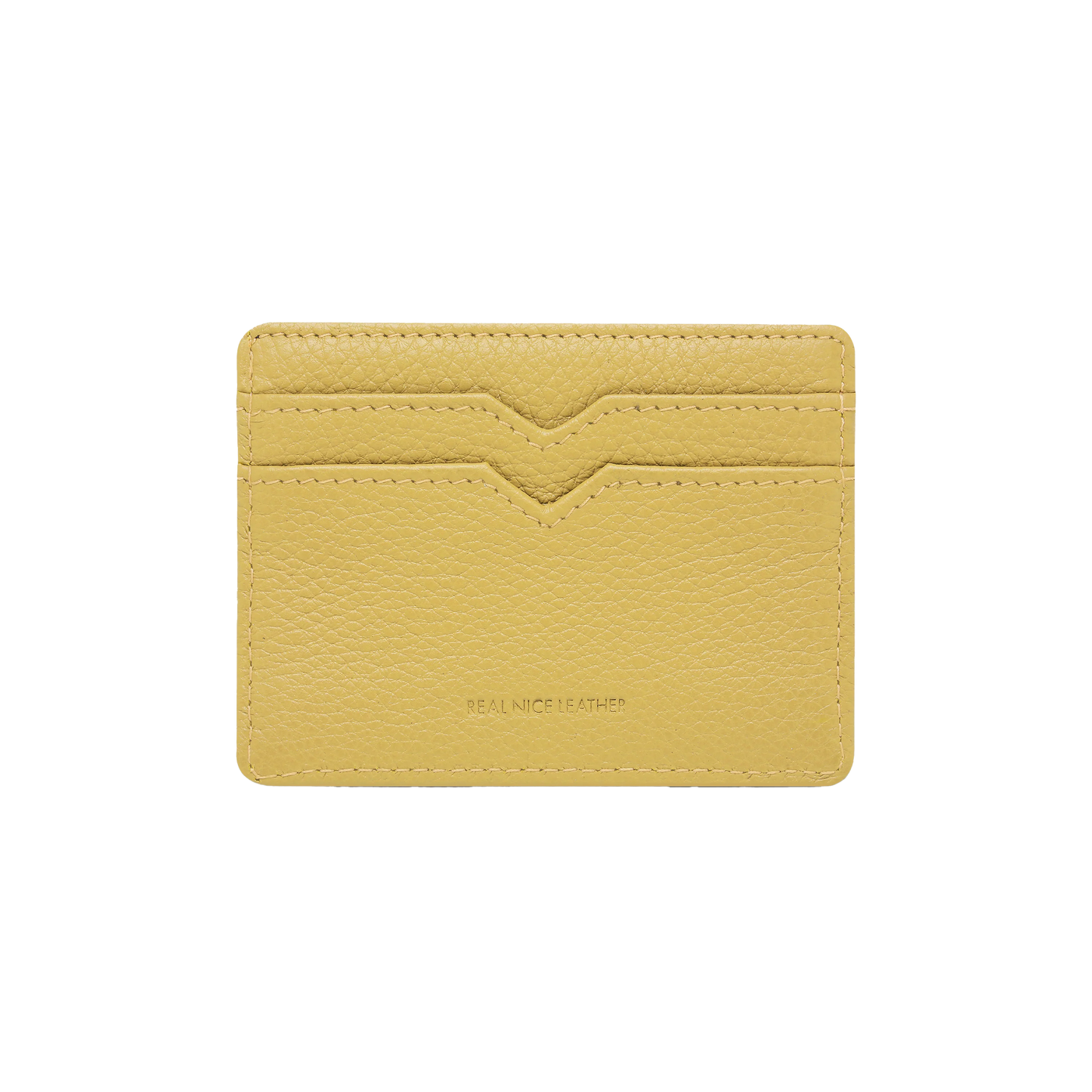 Leather card holder buttermilk