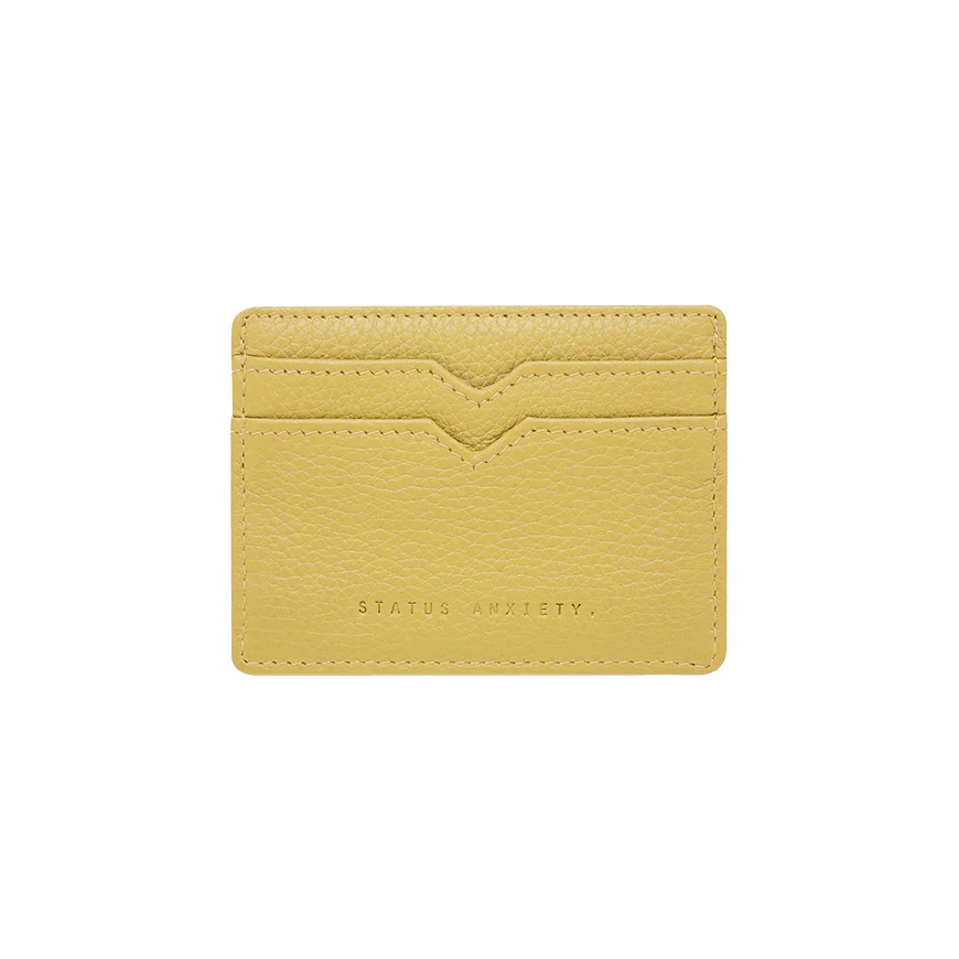 Leather card holder buttermilk