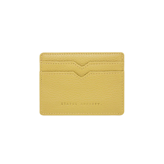 Leather card holder buttermilk