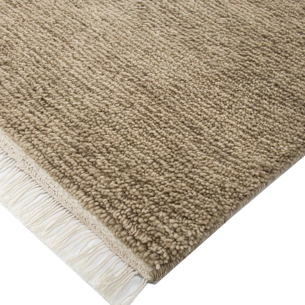 Tanami NZ wool floor rug fossil