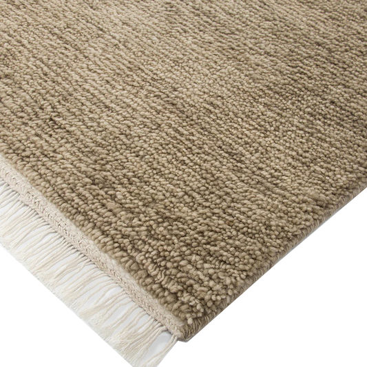 Tanami NZ wool floor rug fossil