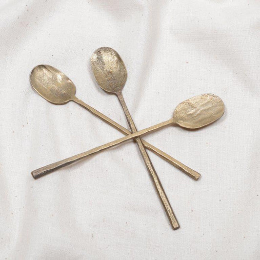 Tapas spoon 14cm brass