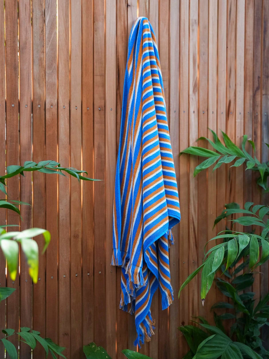 Tivoli beach towel blue/natural