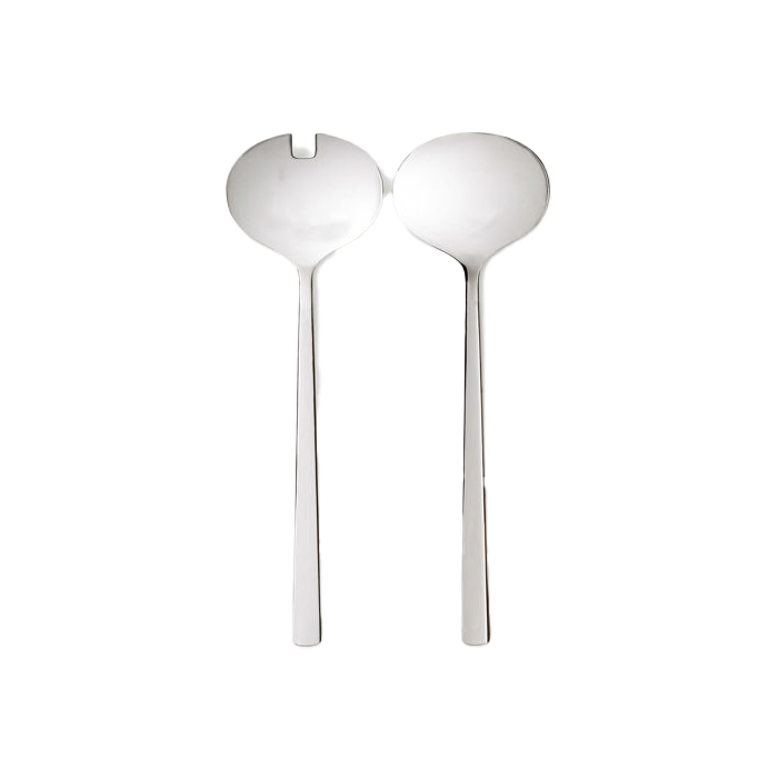 Utility stainless steel salad servers 28.5cm