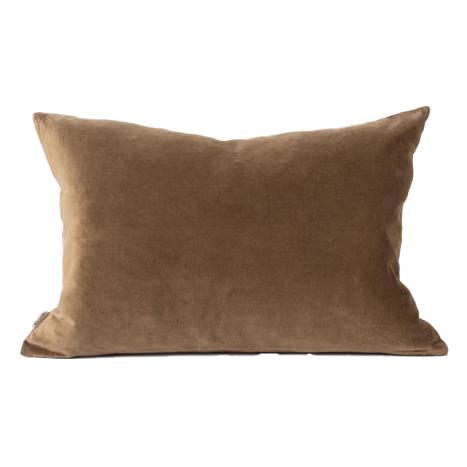 Cotton velvet cushion cover caper 40 x 60cm