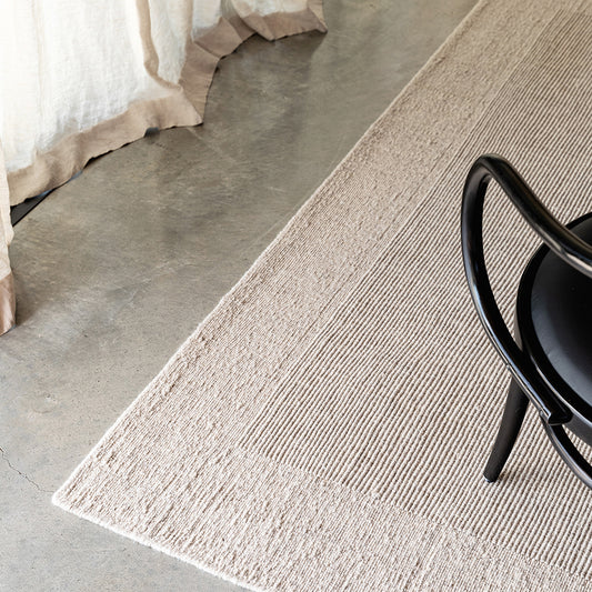 Vermont wool floor rug sand