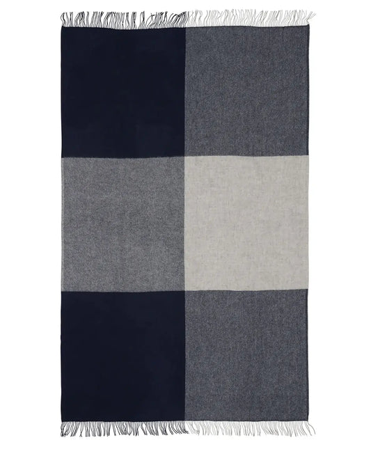 XL Riverton wool blanket navy 140 x 240cm
