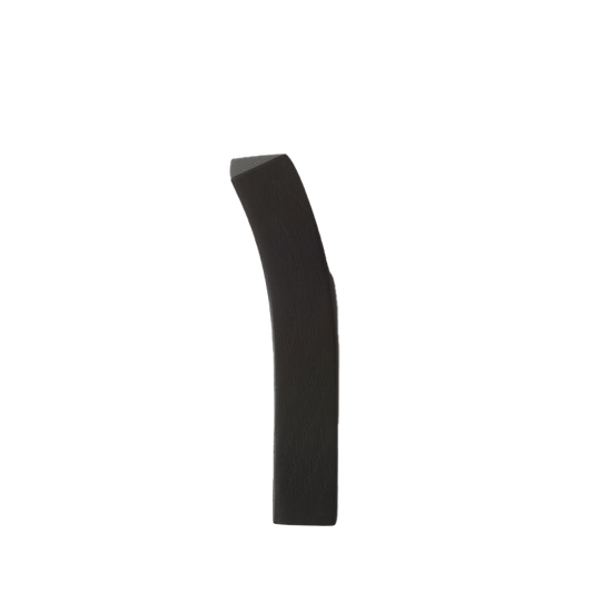 Bow wooden wall hook black