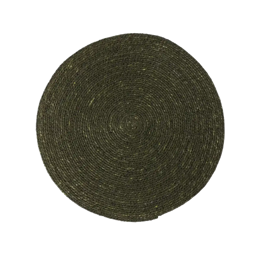 Woven placemat 34cm olive