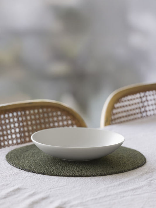 Woven placemat 34cm olive