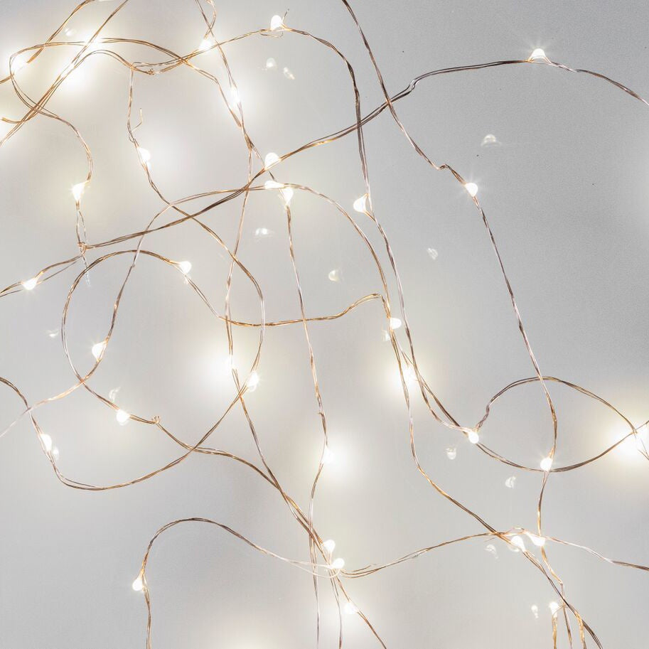 Powered fairy lights on wire 10m – green with envy nz